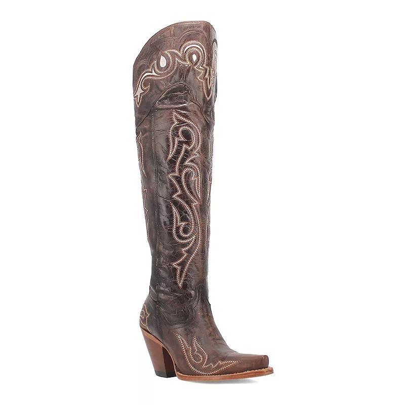 Dan Post Kommotion Women's Leather Knee-High Boots, Size: 7.5, Brown Product Image