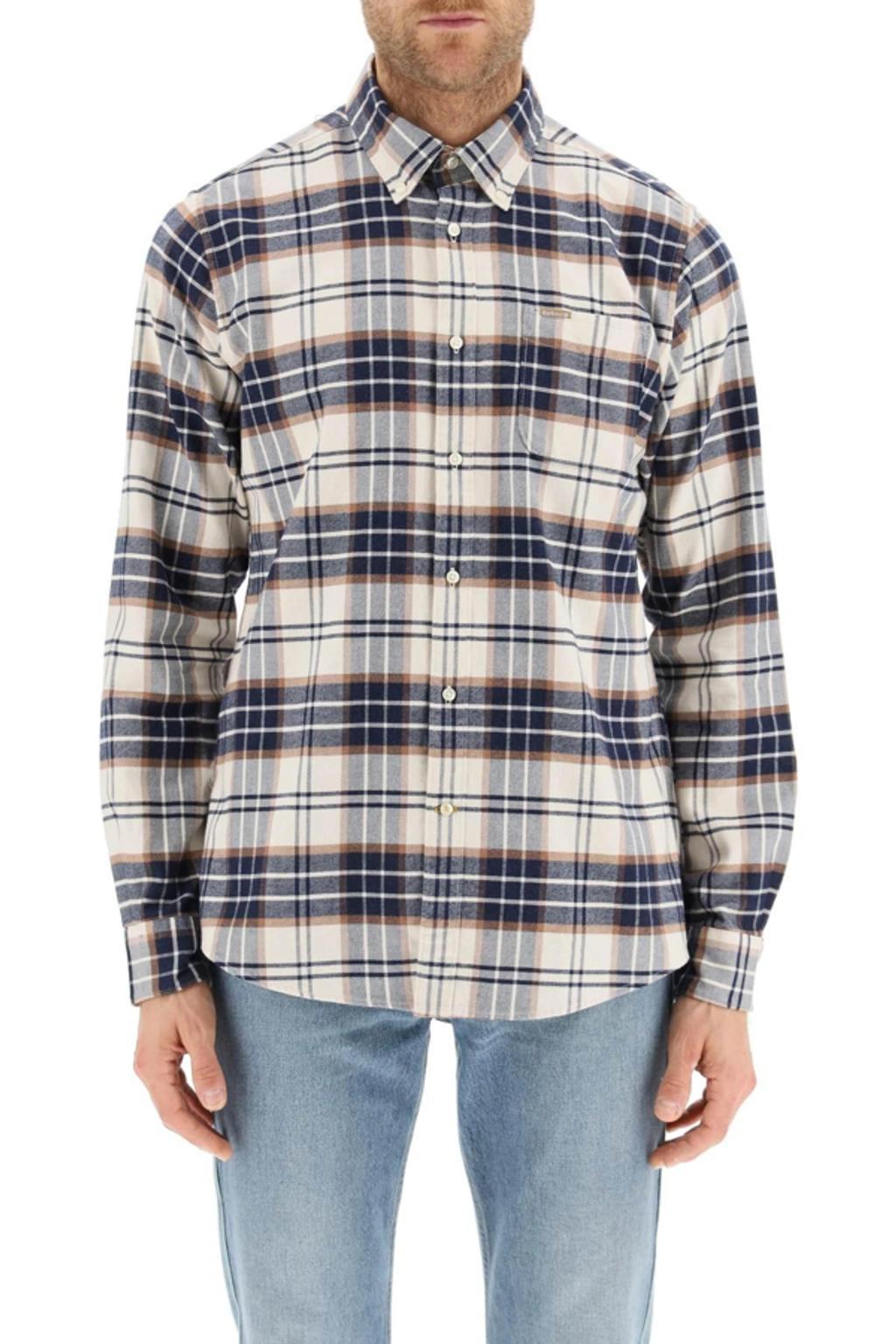 BARBOUR Plaid Checked Shirt In Ecru Product Image
