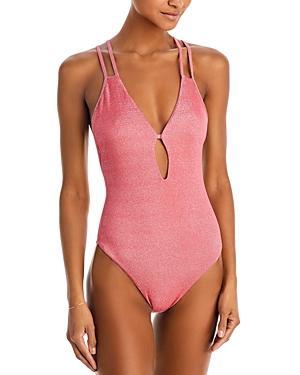 Womens Isla Leopard One-Piece Swimsuit Product Image