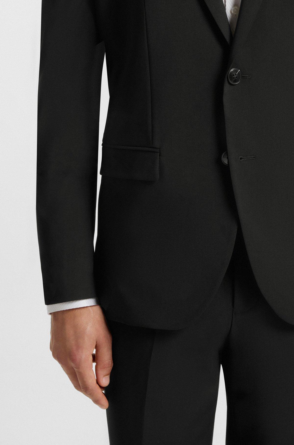 Slim-fit blazer in patterned wool Product Image
