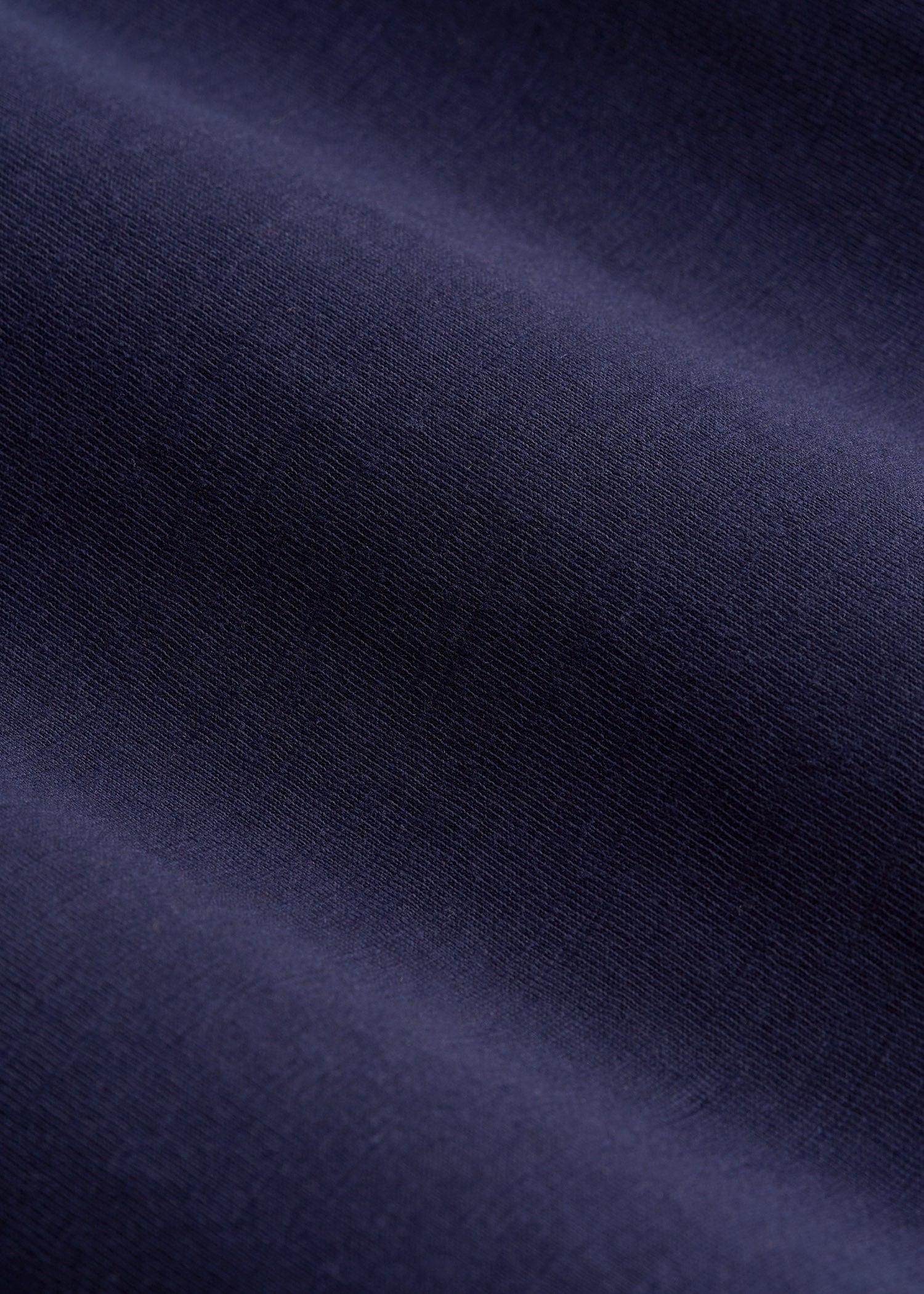 Men's Tall Three Button Long Sleeve Slub Henley in Navy Male Product Image