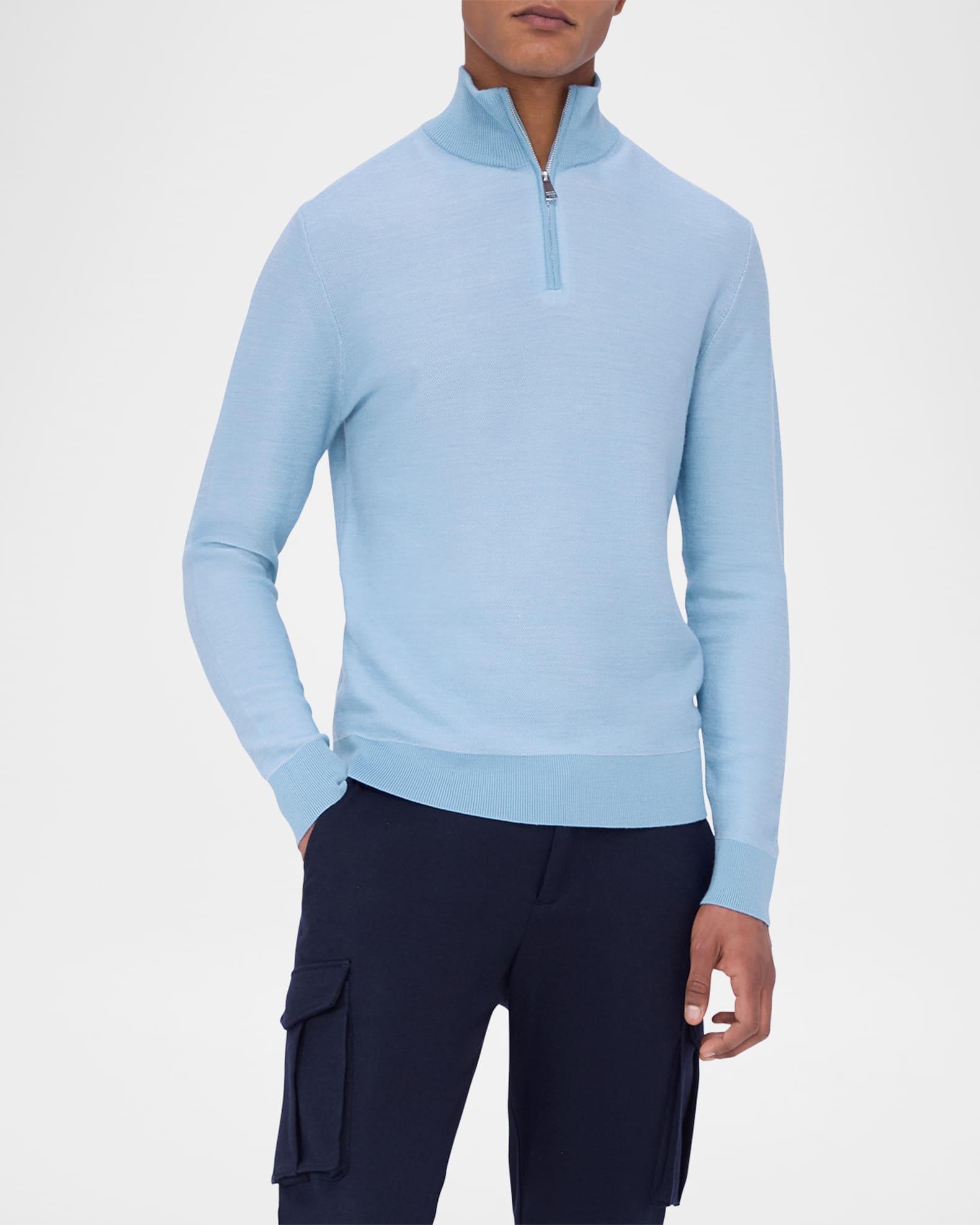 Mens Quarter-Zip Birdseye Sweater Product Image