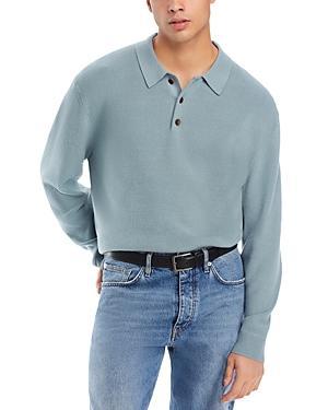 Madewell Ribbed Long-Sleeve Sweater Polo (True ) Men's Sweater Product Image