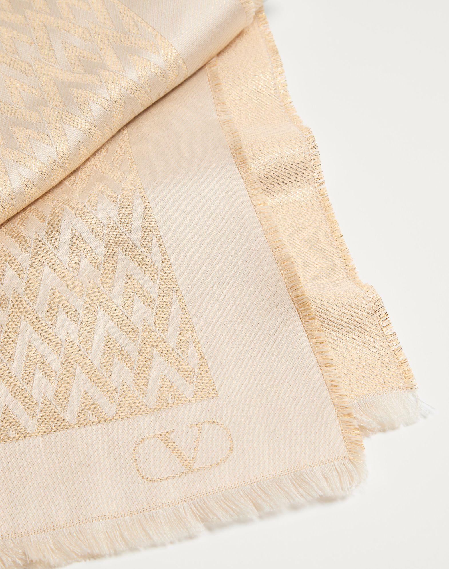 Toute La V Stole In Silk, Viscose And Cashmere Product Image