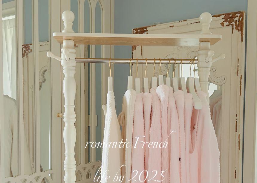 Set: Button-Up Plain Cardigan + Pants Product Image