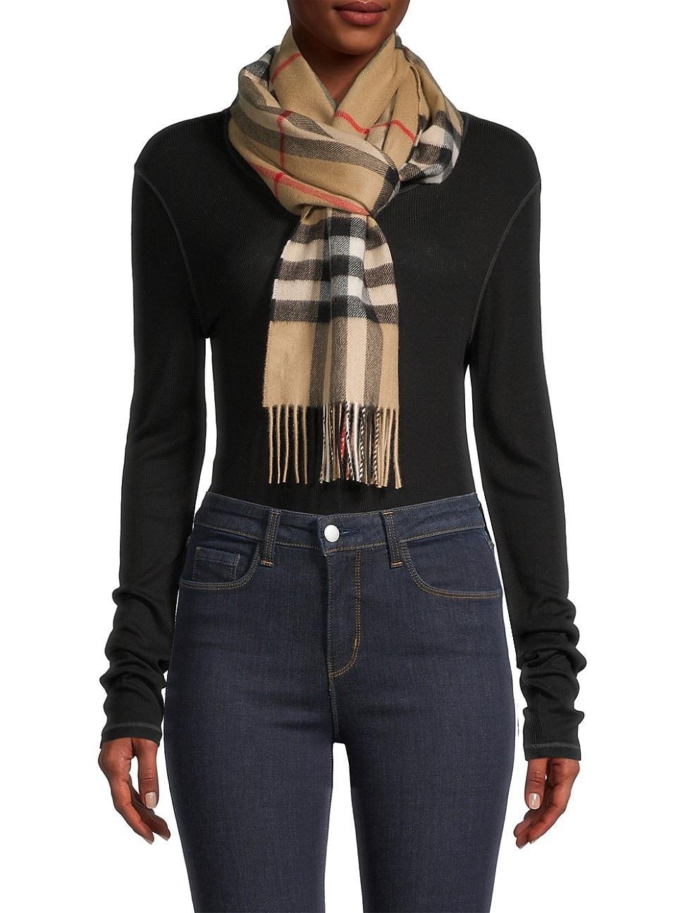 Giant Check Cashmere Scarf Product Image