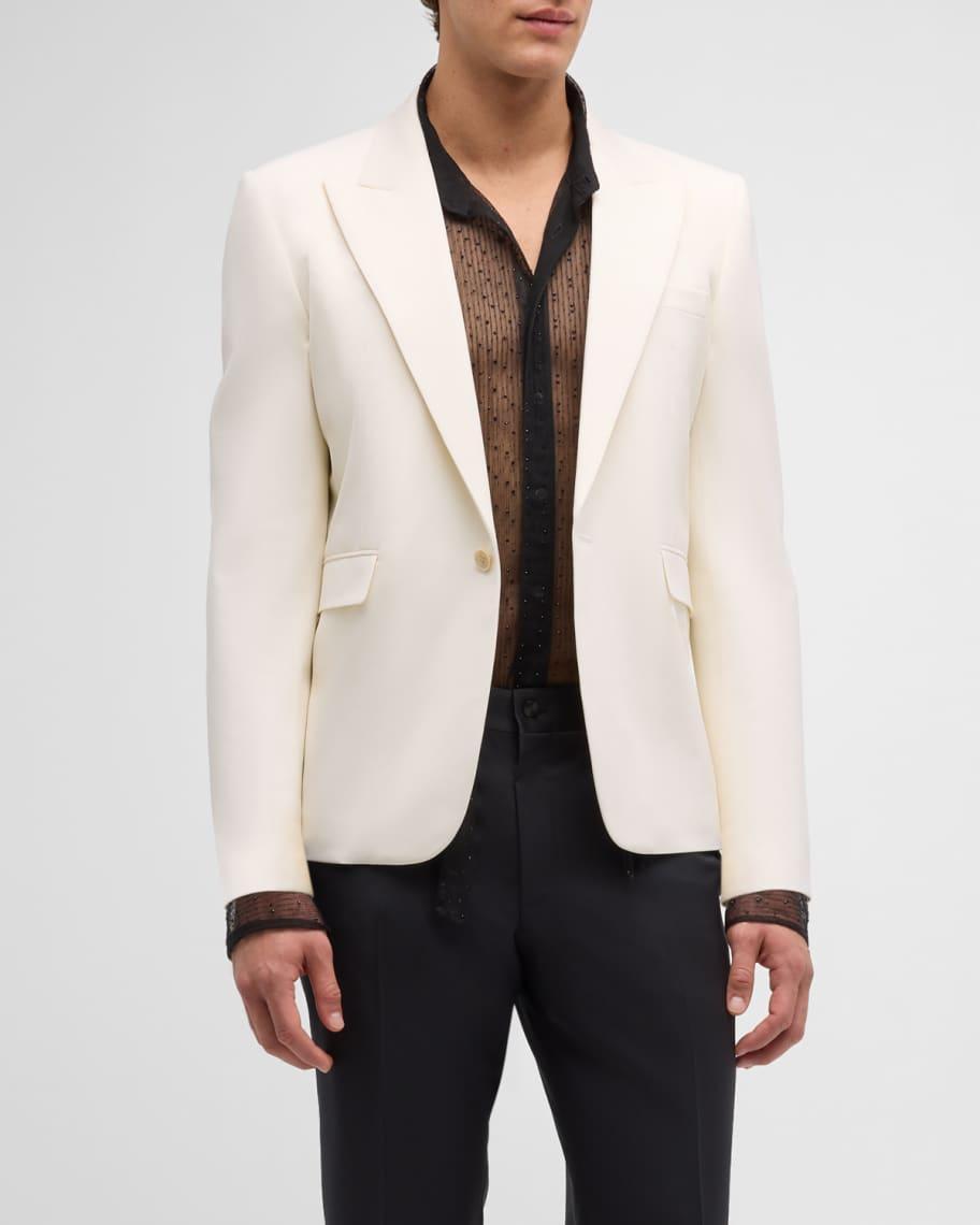 Mens Single-Button Tuxedo Jacket Product Image