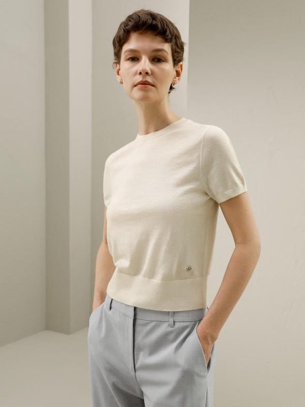 Cashmere Round Neck Sweater Product Image