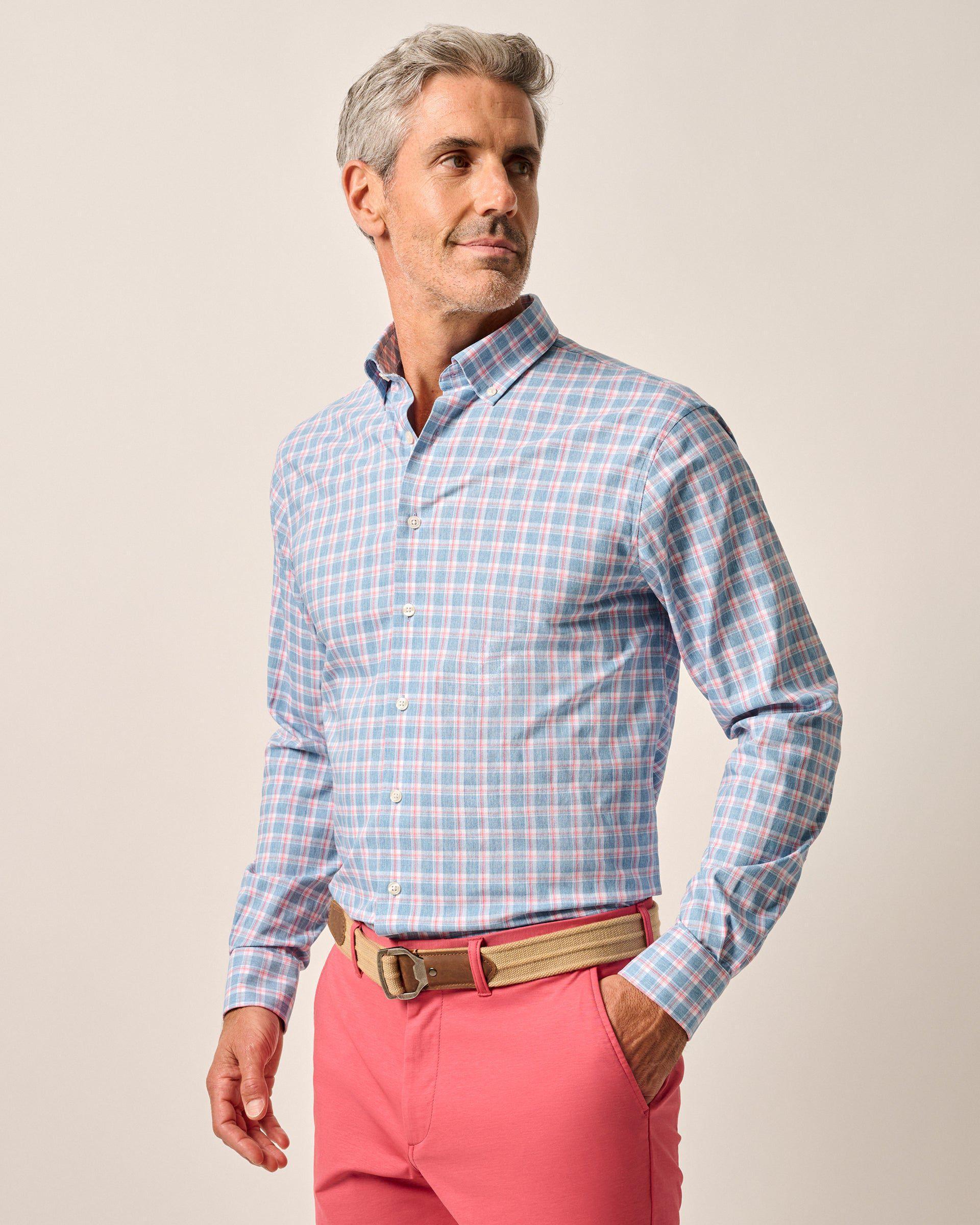 Performance Button Up Shirt - Dane Male Product Image