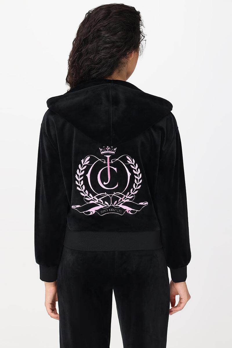 Relaxed Velour Zip Hoodie Product Image