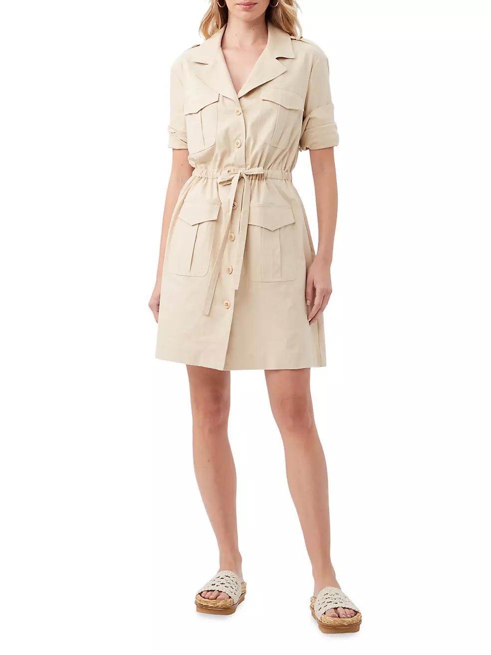 Tasha Utility Drawstring Shirtdress Product Image