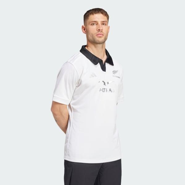 adidas All Blacks Rugby Away Jersey White XL Mens Product Image