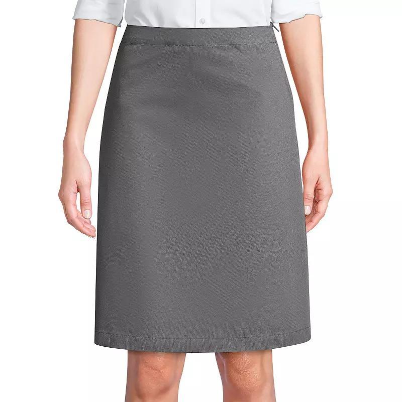 Women's Lands' End School Uniform Blend Chino Skort, Size: 0, Arctic Gray Product Image