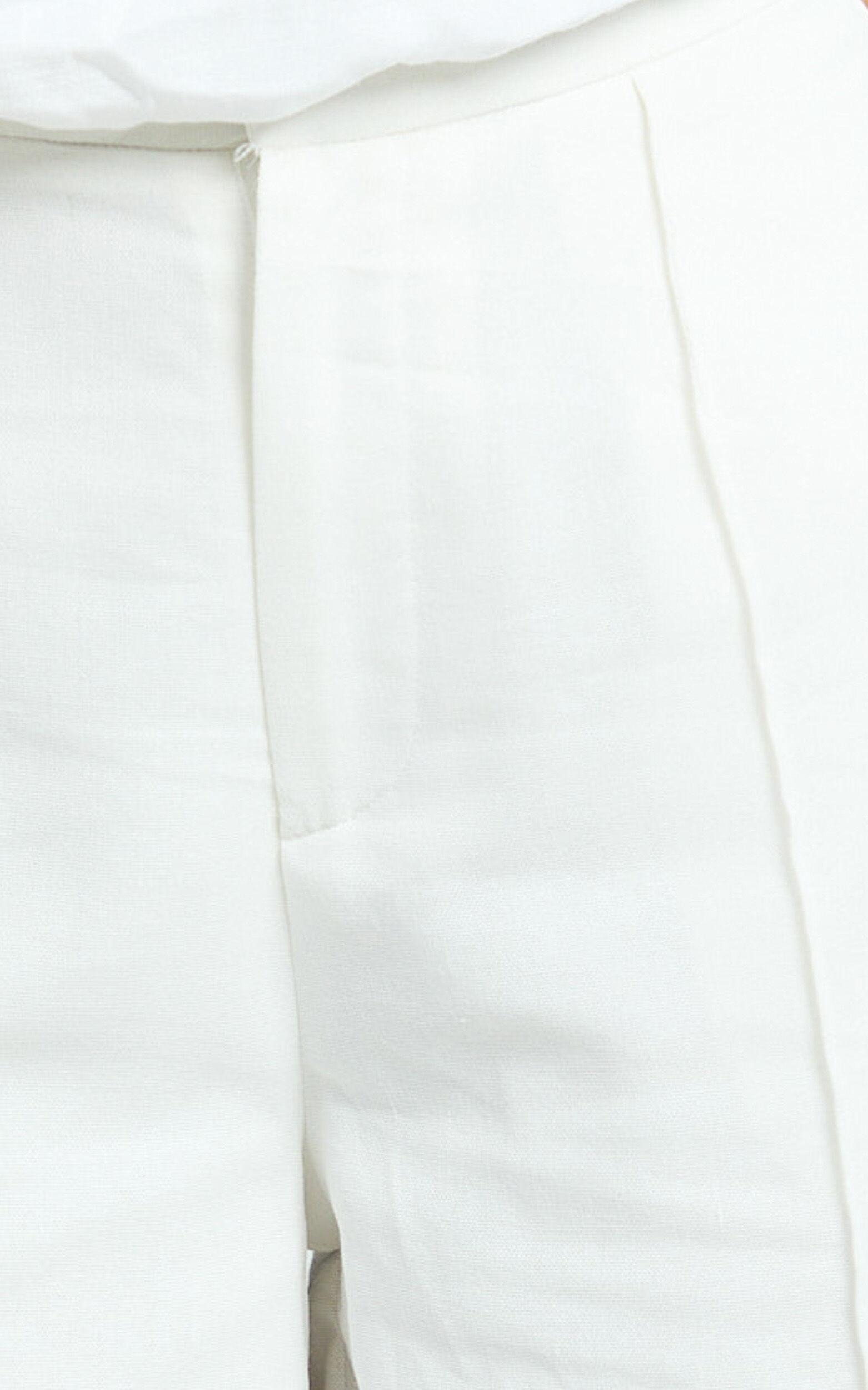 Juniper Pants - Linen Wide Leg Pants in White Product Image