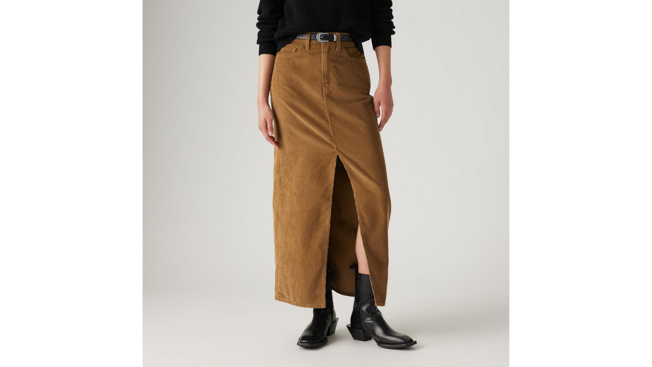 Ankle Column Corduroy Skirt Product Image