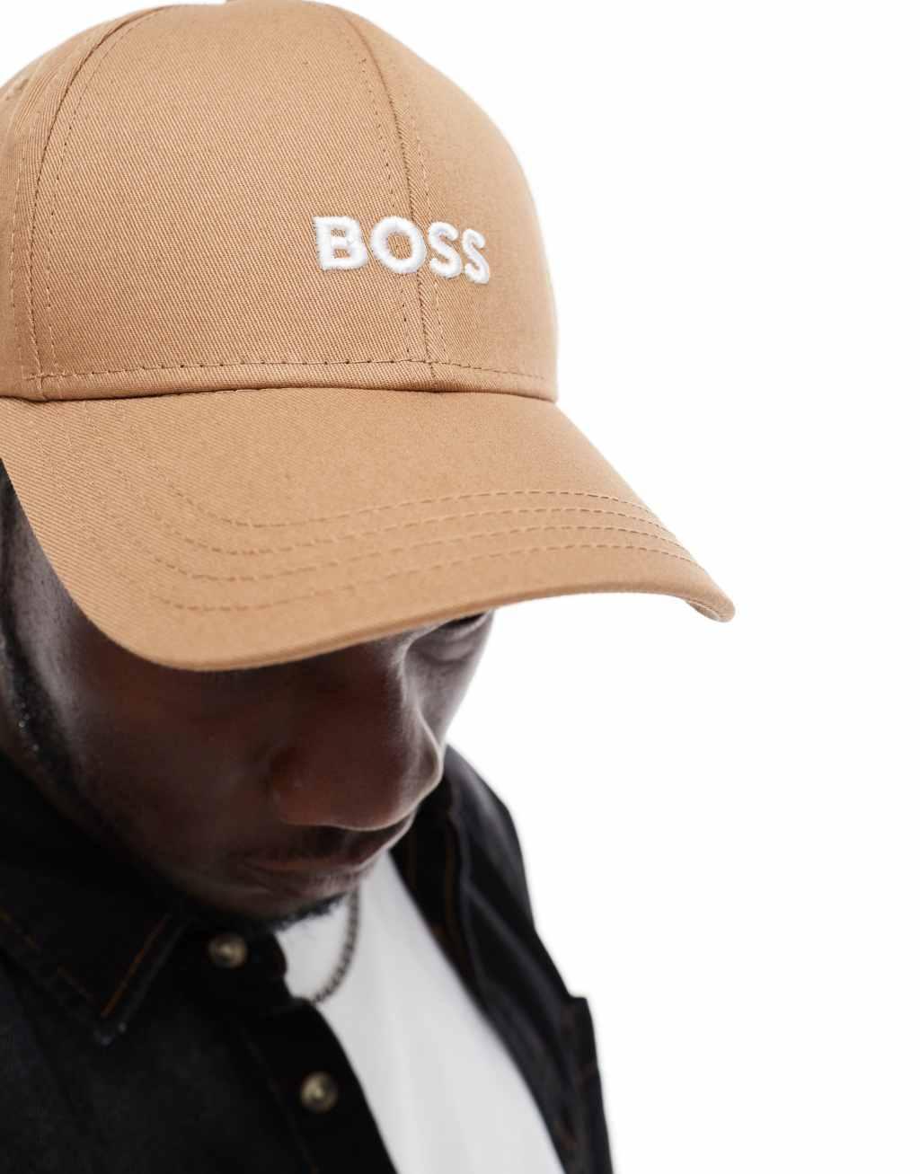 BOSS Zed baseball cap in beige Product Image