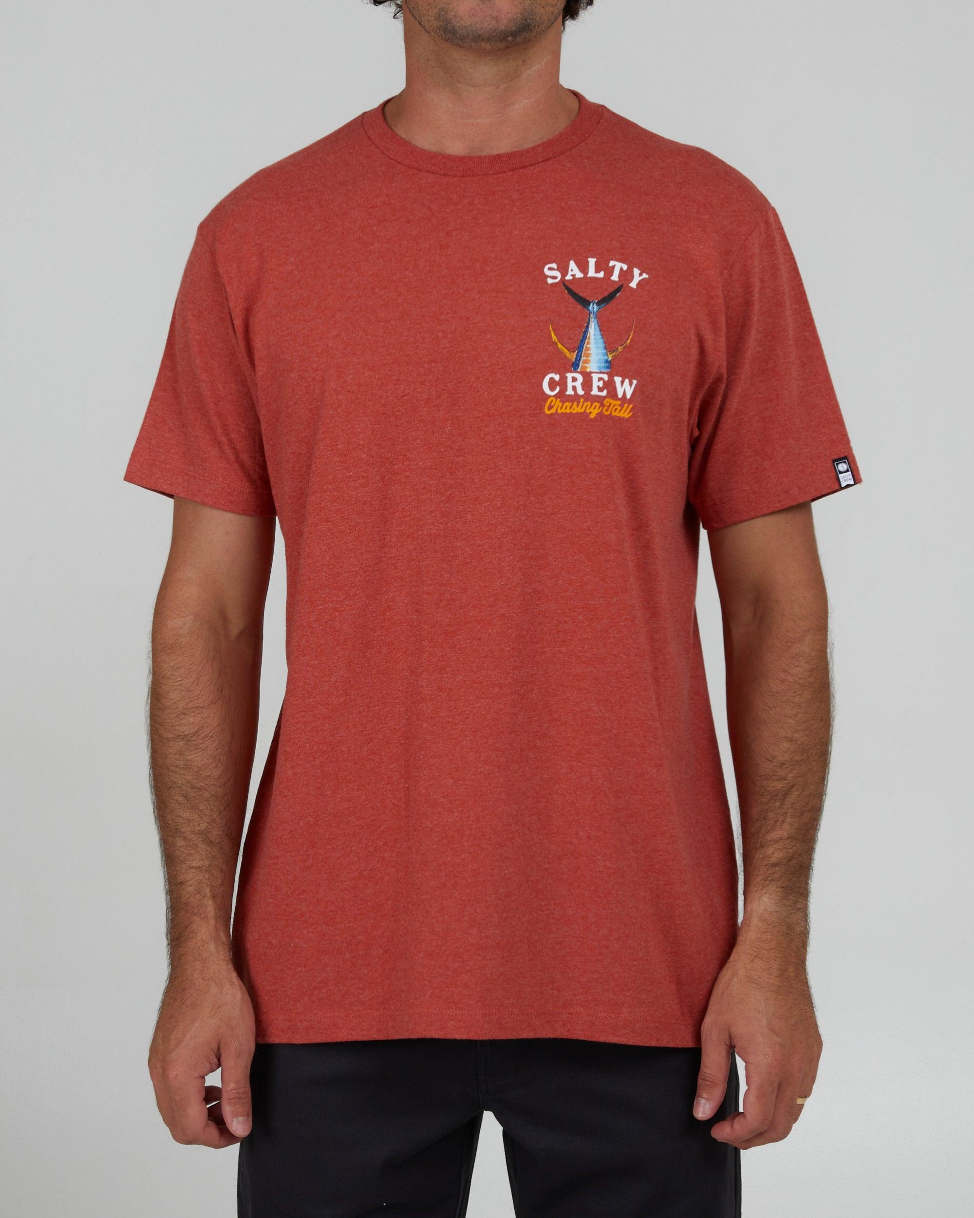 Tailed Classic Tee - Salmon Heather Male Product Image