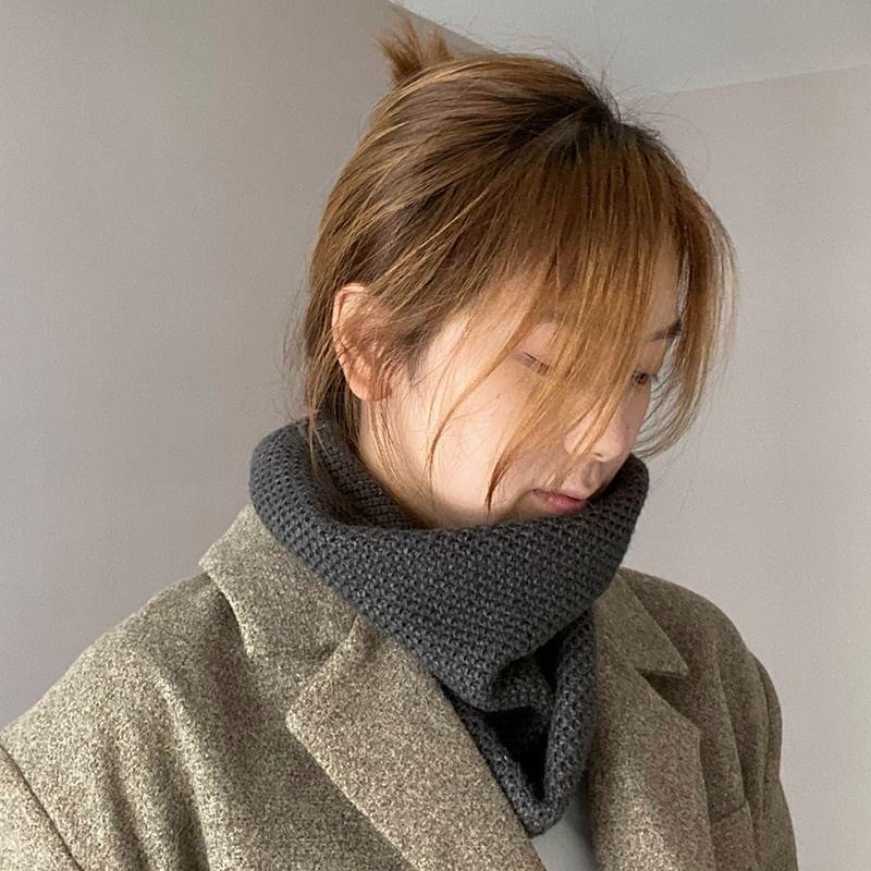 Plain Multi-Way Knit Scarf / Beanie Product Image