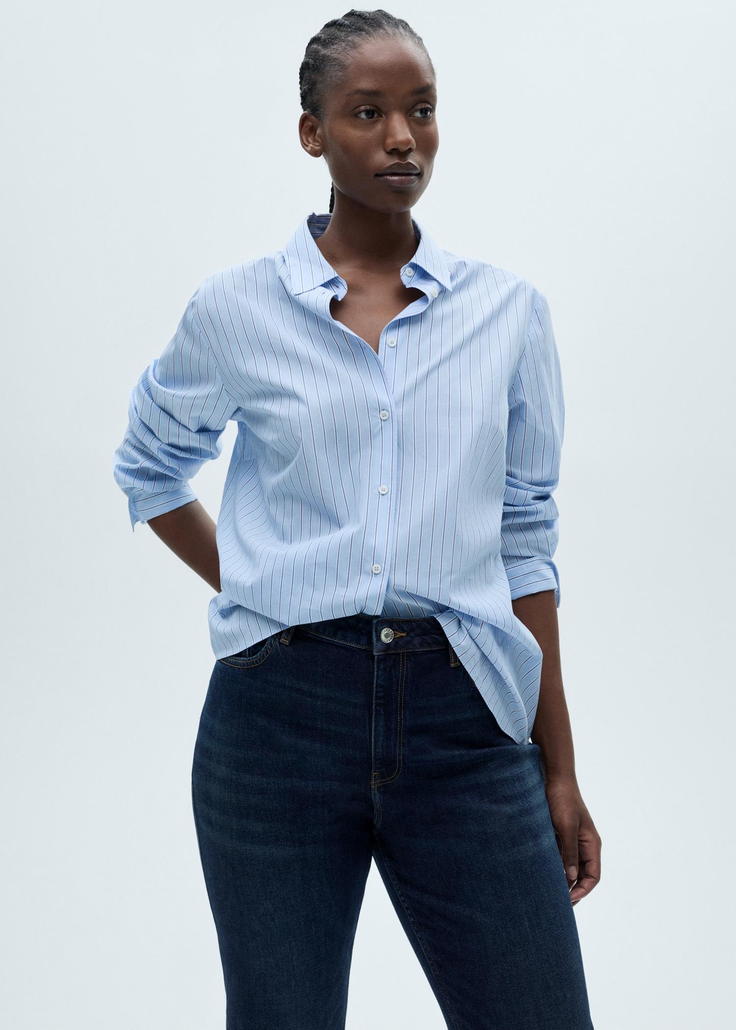Fiona flared mid-rise jeans - Women | MANGO USA Product Image