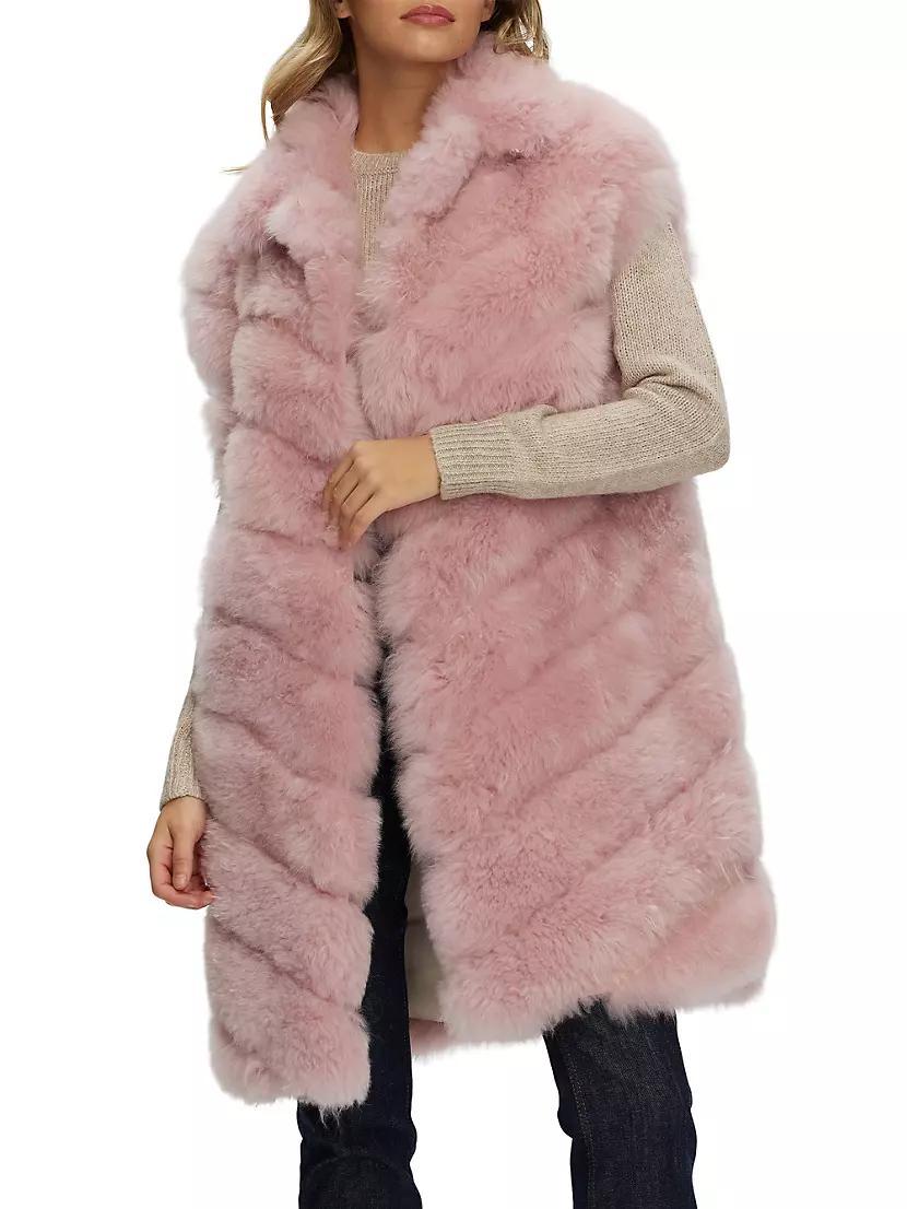 Select Cashmere Goat Diagonal Vest Product Image