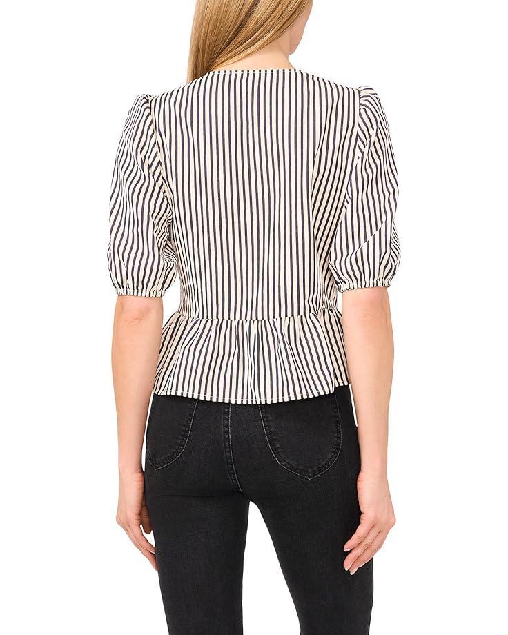 Mixed Media Tie Sleeve Top Product Image