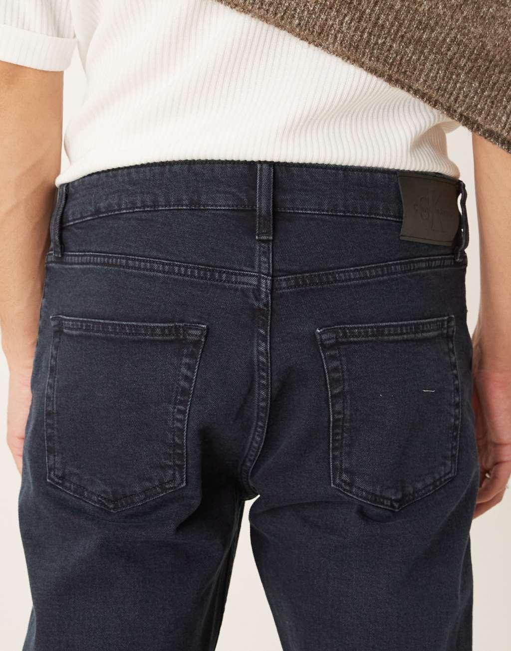 Calvin Klein Jeans dad jeans in dark wash Product Image