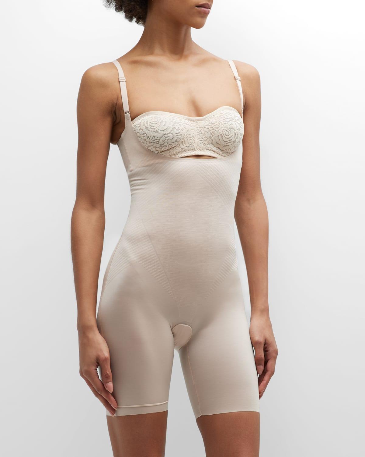 Spanx Thinstincts 2.0 Open Bust Mid Thigh Bodysuit Product Image