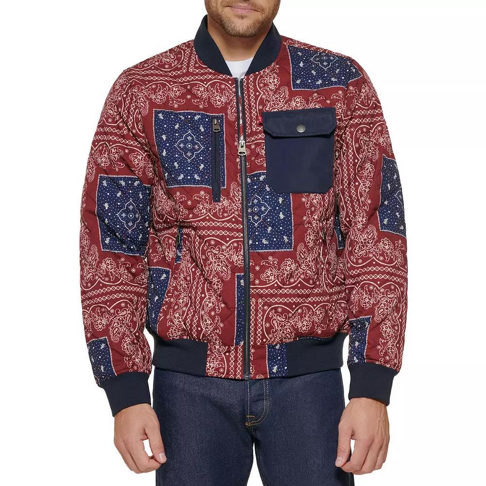Men's Levi's® Diamond Quilted Jacket, Size: XL, Bandana Print Product Image
