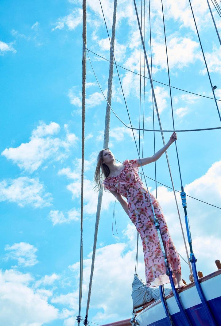 Fallen Floral Maxi Dress — Multi Product Image