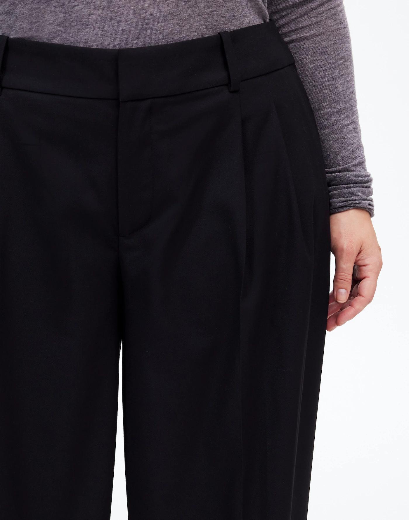 The Plus Harlow Superwide-Leg Trouser in Brushed Twill Product Image