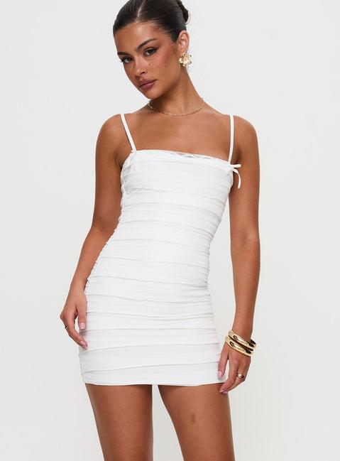 Gradine Mini Dress White Product Image