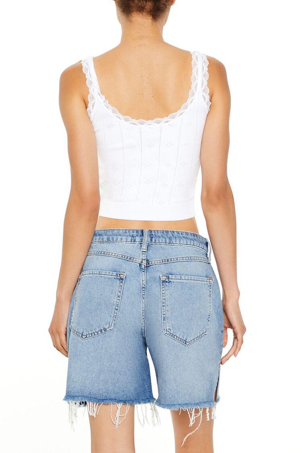 Pointelle Sweater-Knit Tank Top | Forever 21 Product Image