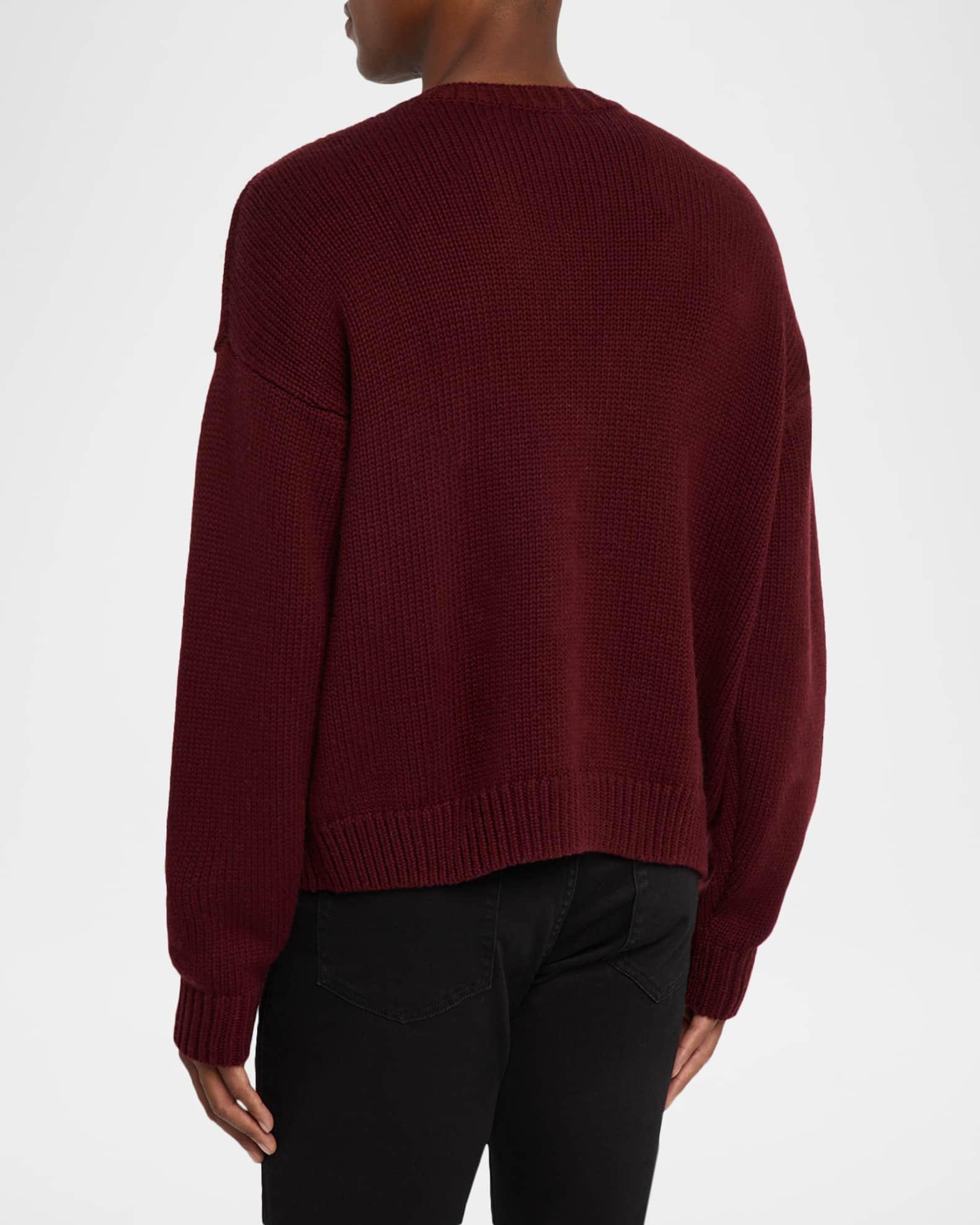 Men's Wool and Cashmere Knit V-Neck Sweater Product Image