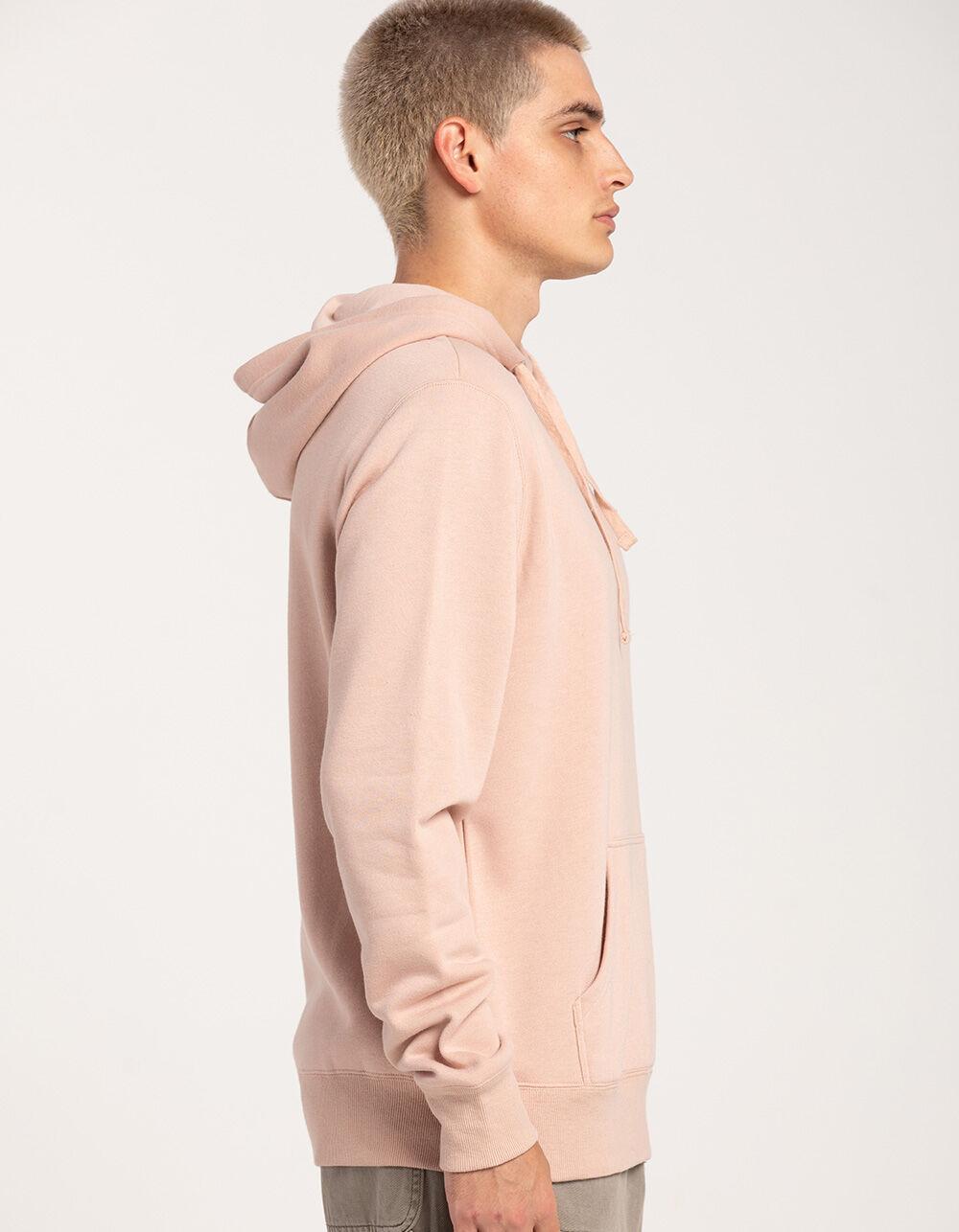 RSQ Mens Pullover Fleece Hoodie - DUSTY PINK Product Image