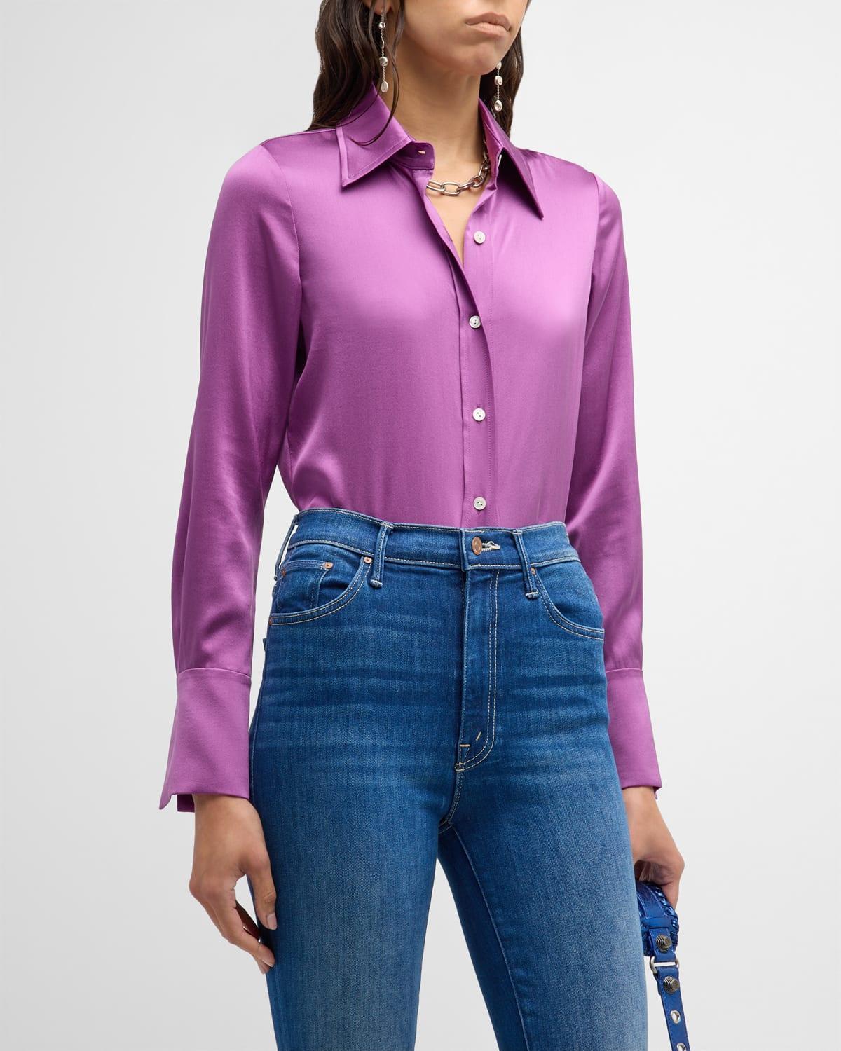 Ramy Brook Silk-Blend Victoria Blouse Product Image