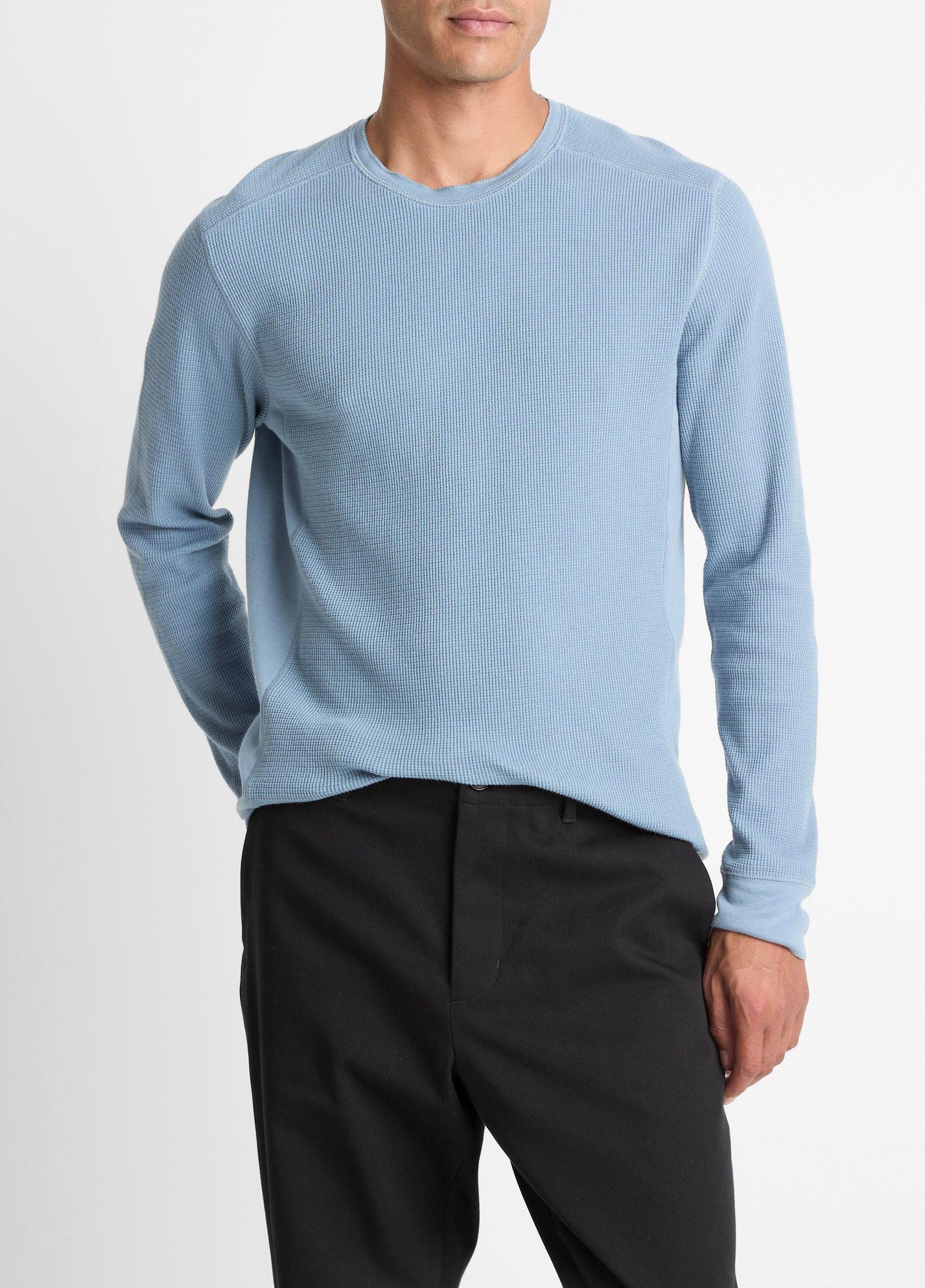 Pima Cotton-Blend Thermal Long-Sleeve T-Shirt Product Image
