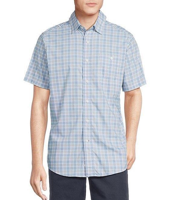 Cremieux Blue Label Big & Tall Performance Stretch Plaid Short Sleeve Woven Shirt Product Image