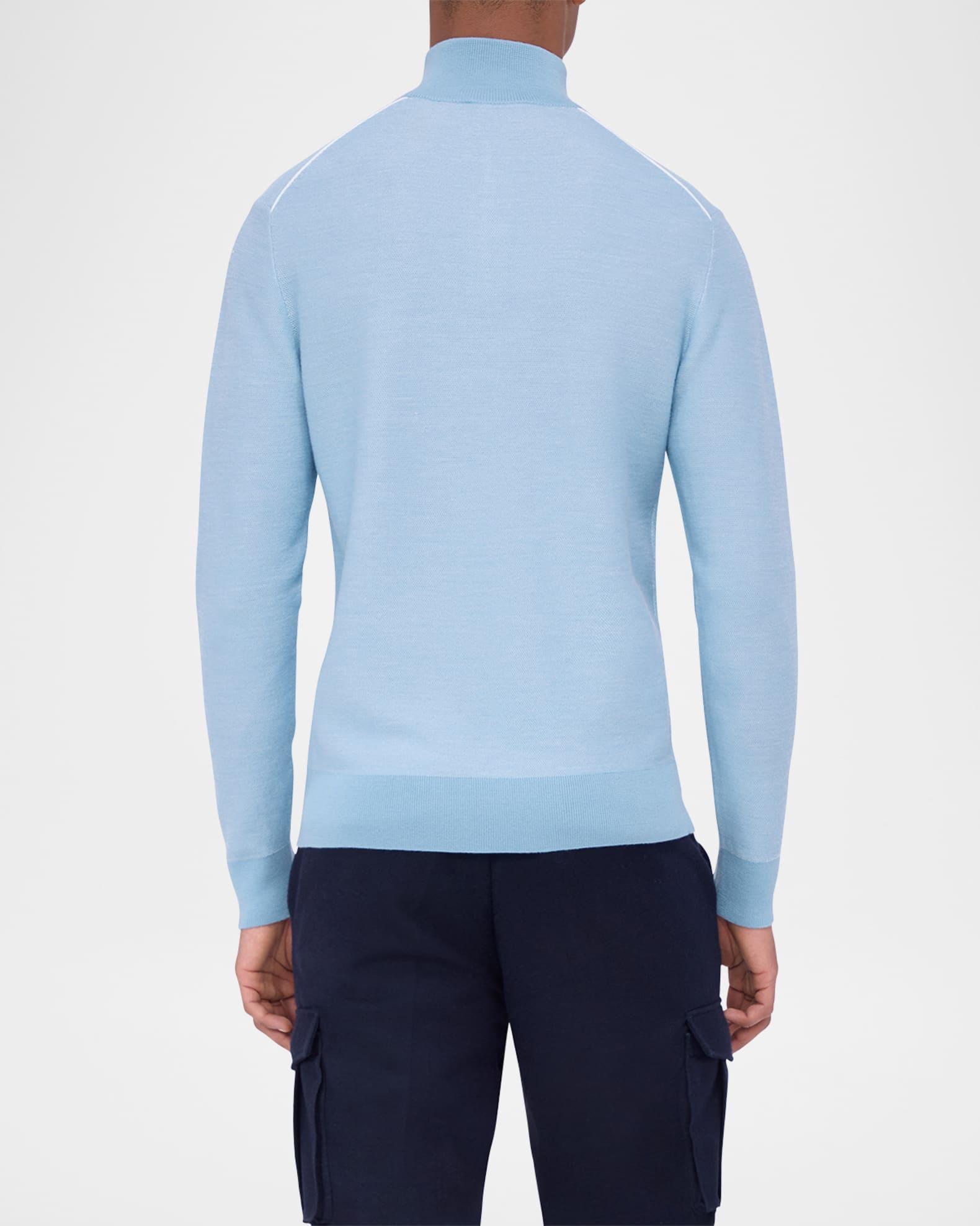Mens Quarter-Zip Birdseye Sweater Product Image