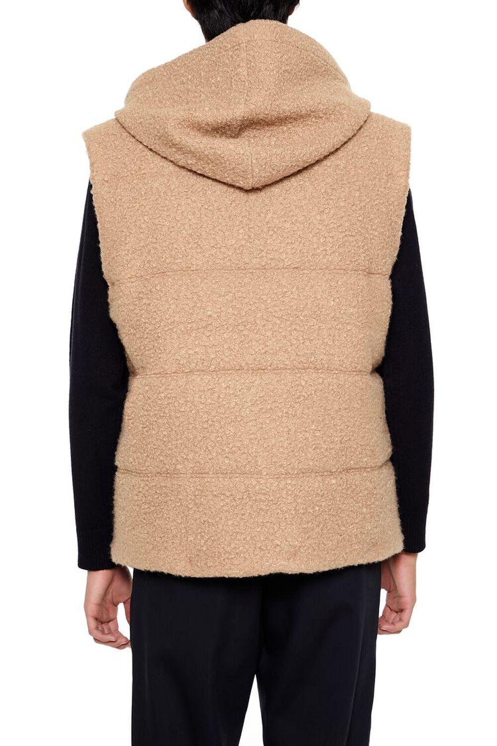 Hooded Faux Shearling Vest | Forever 21 Product Image