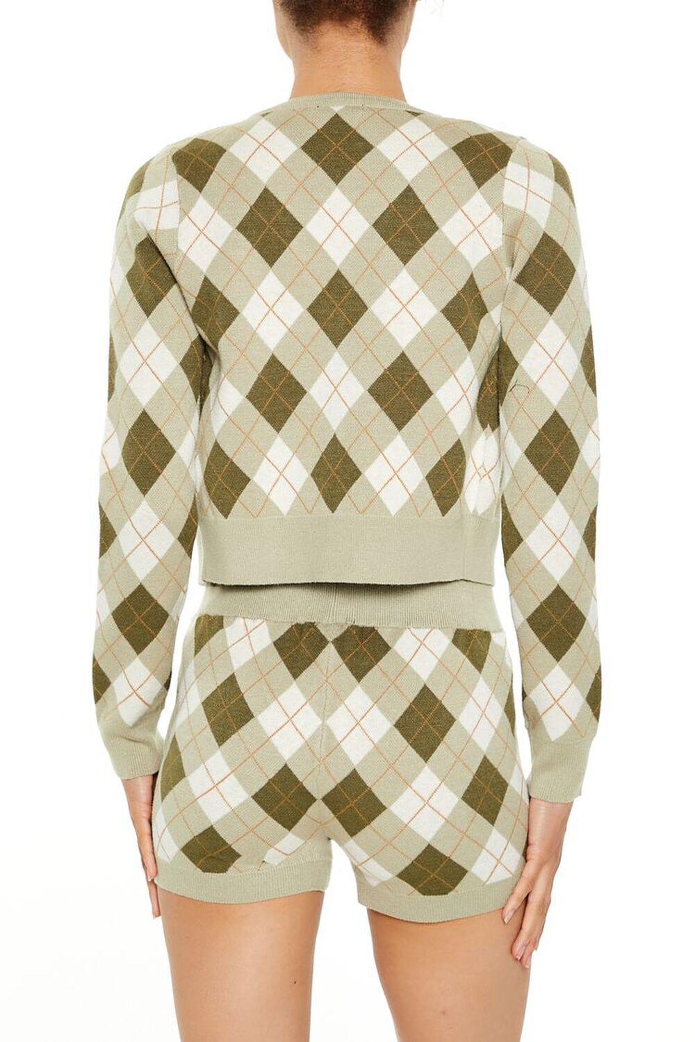 Argyle Cardigan Sweater | Forever 21 Product Image