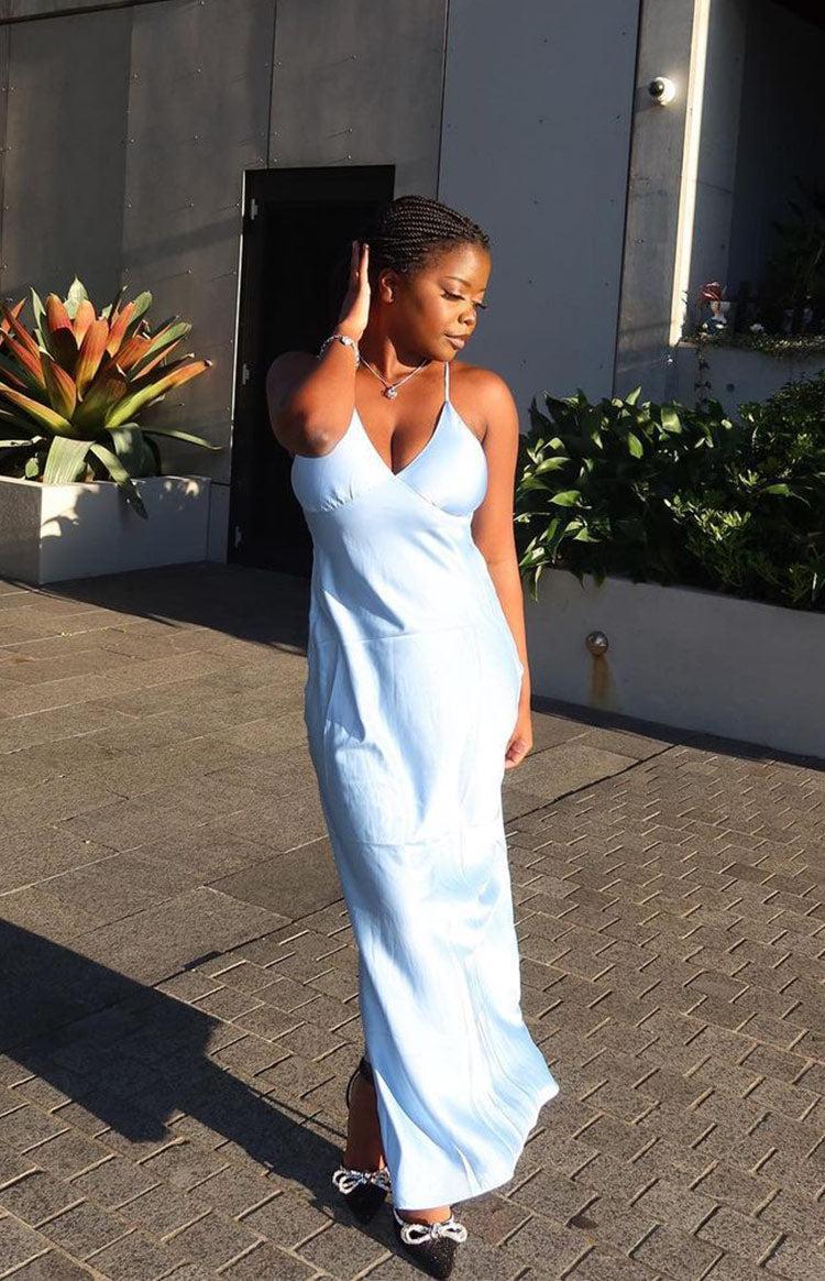 Lissandra Blue Formal Maxi Dress Product Image