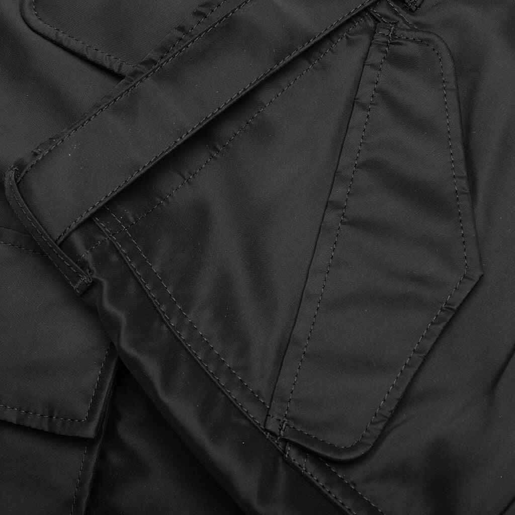 Nylon Twill Shorts - Black Male Product Image