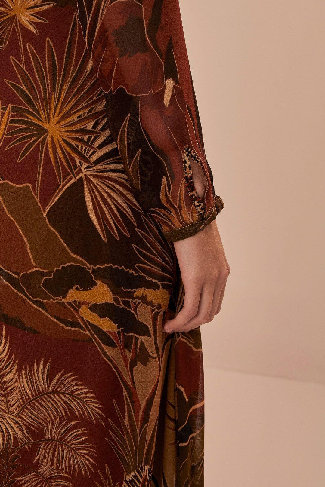 Caramel Savana Dream Maxi Dress, SAVANA DREAM CARAMEL / XXS Product Image