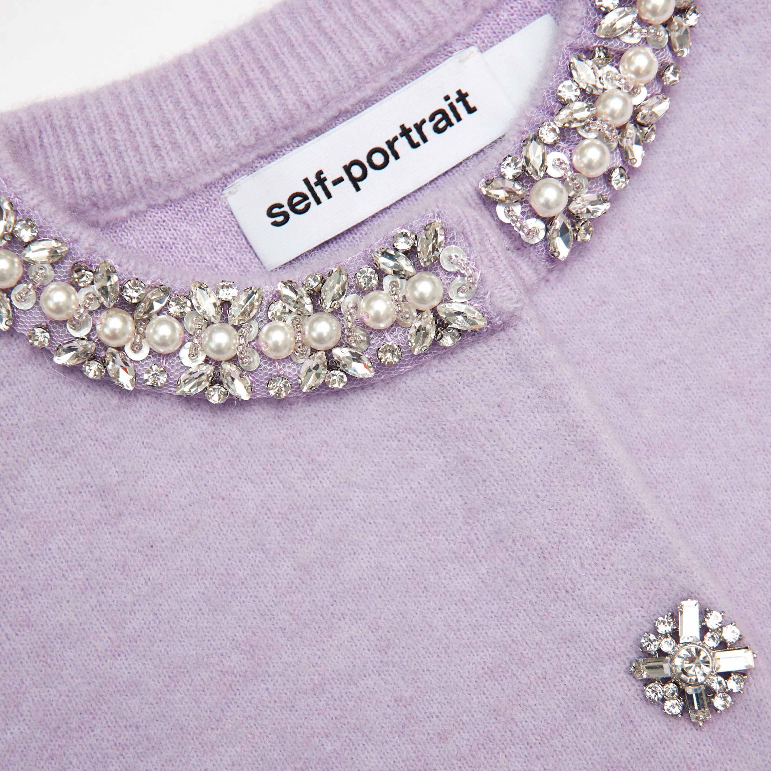 Lilac Crystal Trim Cardigan Product Image
