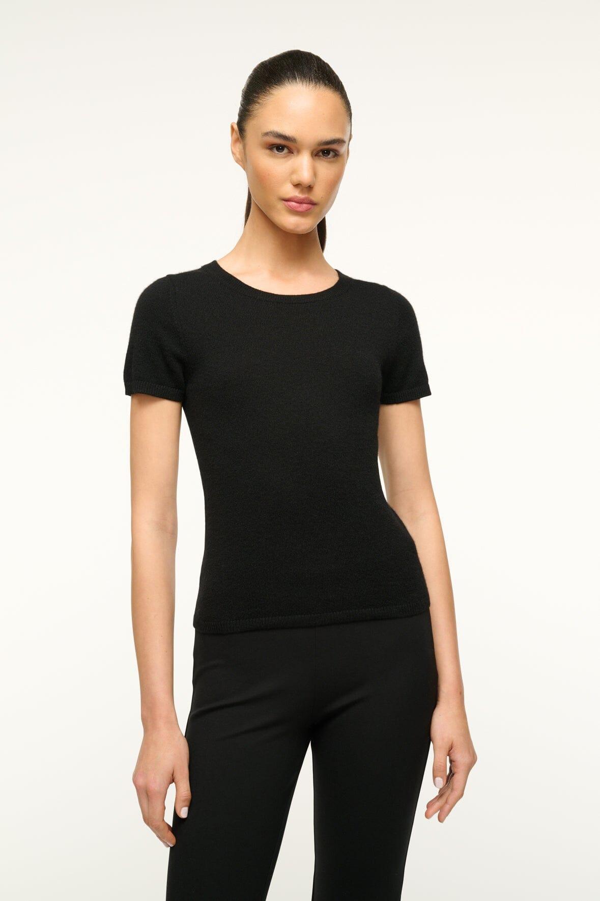 EASY CASHMERE TEE | BLACK Product Image