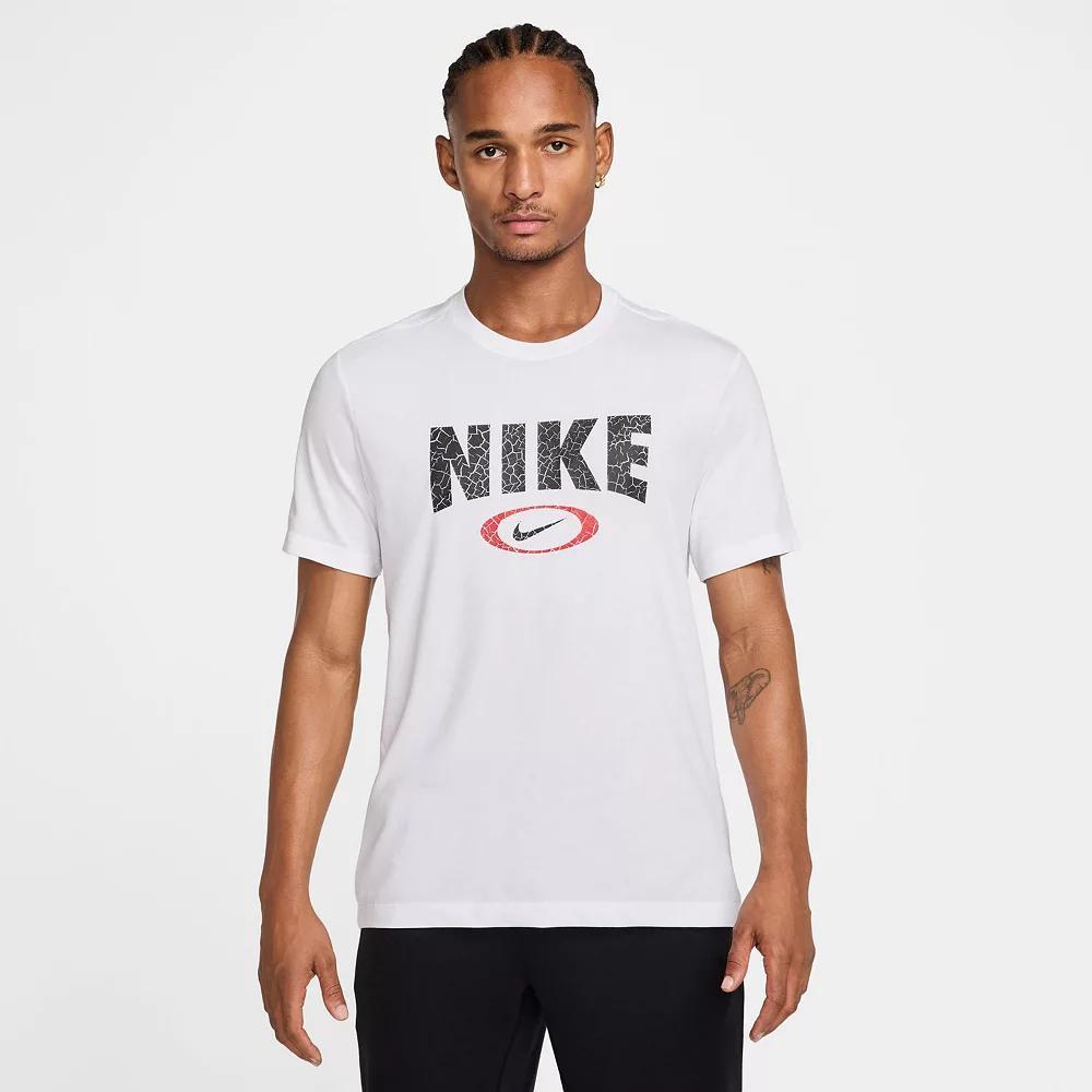 Men's Nike Dri-Fit Fitness Tee, Size: XXL, White Product Image