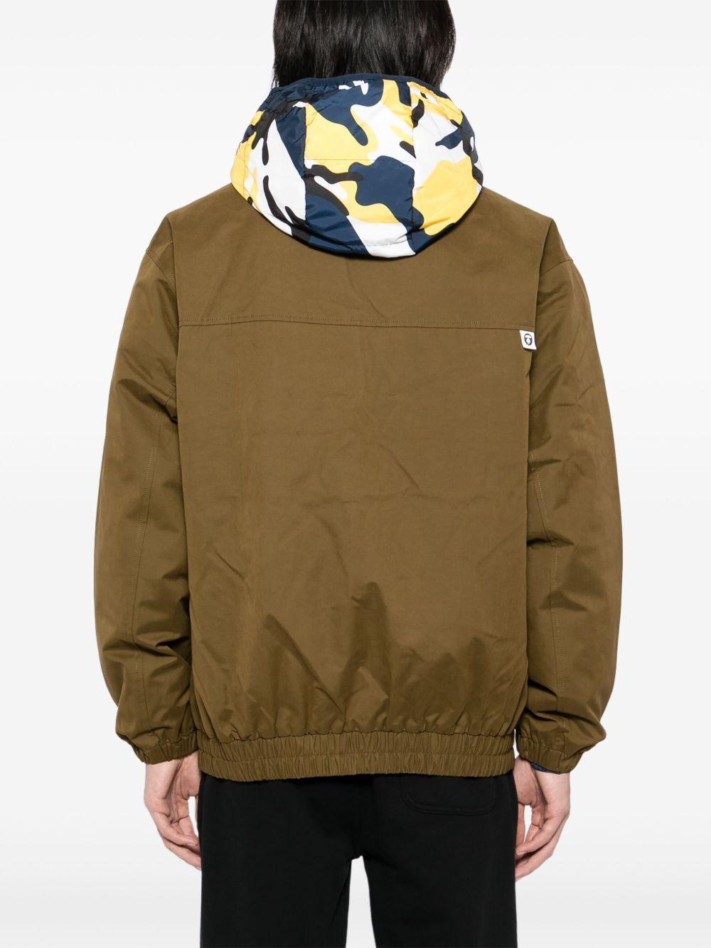 logo-appliqué hooded jacket Product Image
