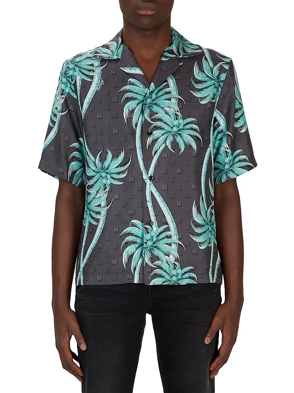 Mens Palm Bowling Shirt Product Image