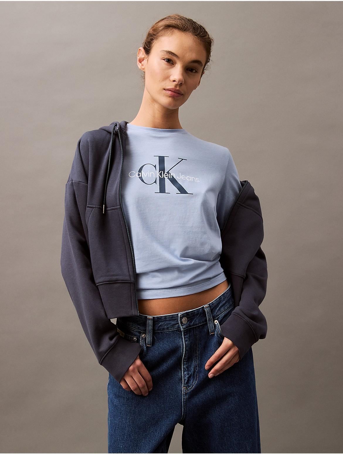 Calvin Klein Women's Monogram Logo Tee - Black - XL Product Image