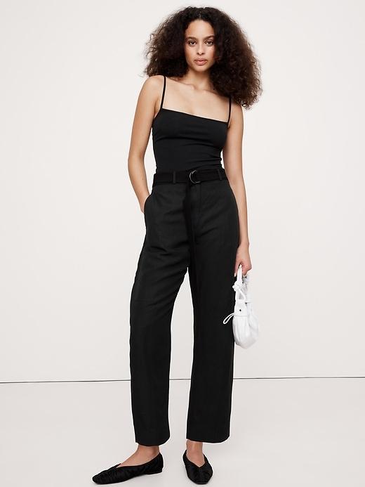 High-Rise Barrel Tencel™-Linen Pant Product Image